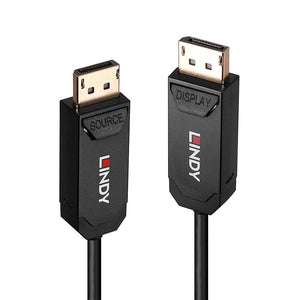 Lindy 10m Fibre Optic Hybrid DP 2.0 UHBR10 Cable