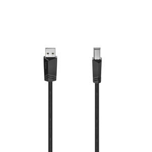 Hama 00200603 USB cable USB 2.0 3 m USB A USB B 0.48 Gbit/s Black