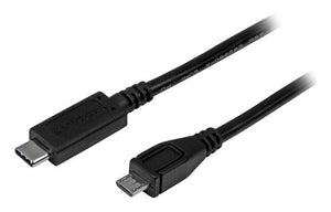 StarTech.com 3ft (1m) USB-C to Micro USB-B Cable, Data Cord, USB 2.0, USB C to Micro-B Data Transfer Cable