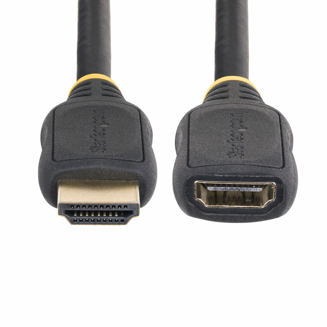 StarTech.com 18in (50cm) HDMI 2.0 Extension Cable, High Speed HDMI Port Saver Cable, 4K 60Hz, HDMI Male to Female Extension Adapter Cord, HDMI Extension Cable, M/F