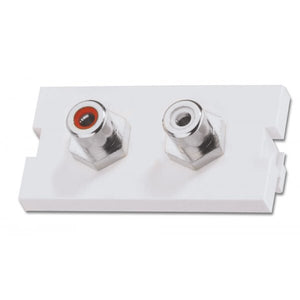 Lindy 2 x Phono Snap-in Block