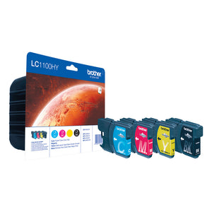 Brother LC1100HYVALBP ink cartridge 4 pc(s) Original High (XL) Yield Black, Cyan, Magenta, Yellow