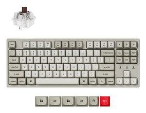 Keychron C1 Pro 8K keyboard Home/Office USB QWERTY UK English Beige