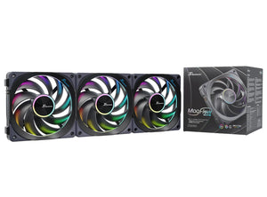Seasonic MagFlow ARGB Computer case Fan 12 cm Black 3 pc(s)