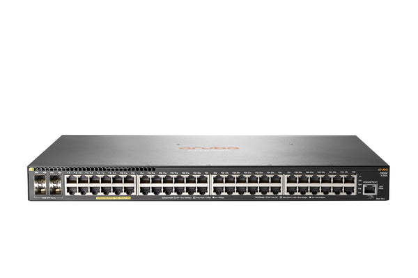 HPE Aruba Networking 2930F 48G PoE+ 4SFP Reman Managed L3 Gigabit Ethernet (10/100/1000) Power over Ethernet (PoE) 1U Grey