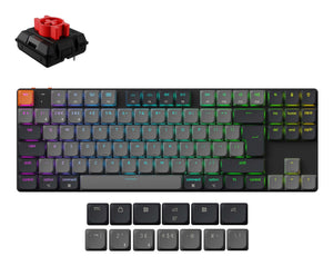 Keychron K1 keyboard Universal USB + Bluetooth QWERTY UK English Grey
