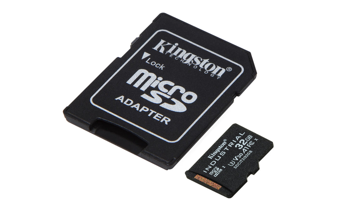 Kingston Technology 32GB microSDHC Industrial C10 A1 pSLC Card + SD Adapter