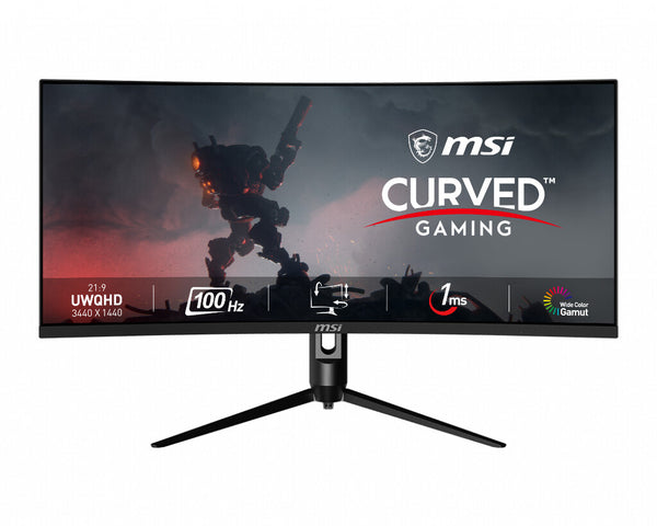 MSI MAG342CQPV computer monitor 86.4 cm (34") 3440 x 1440 pixels UltraWide Quad HD LCD Black