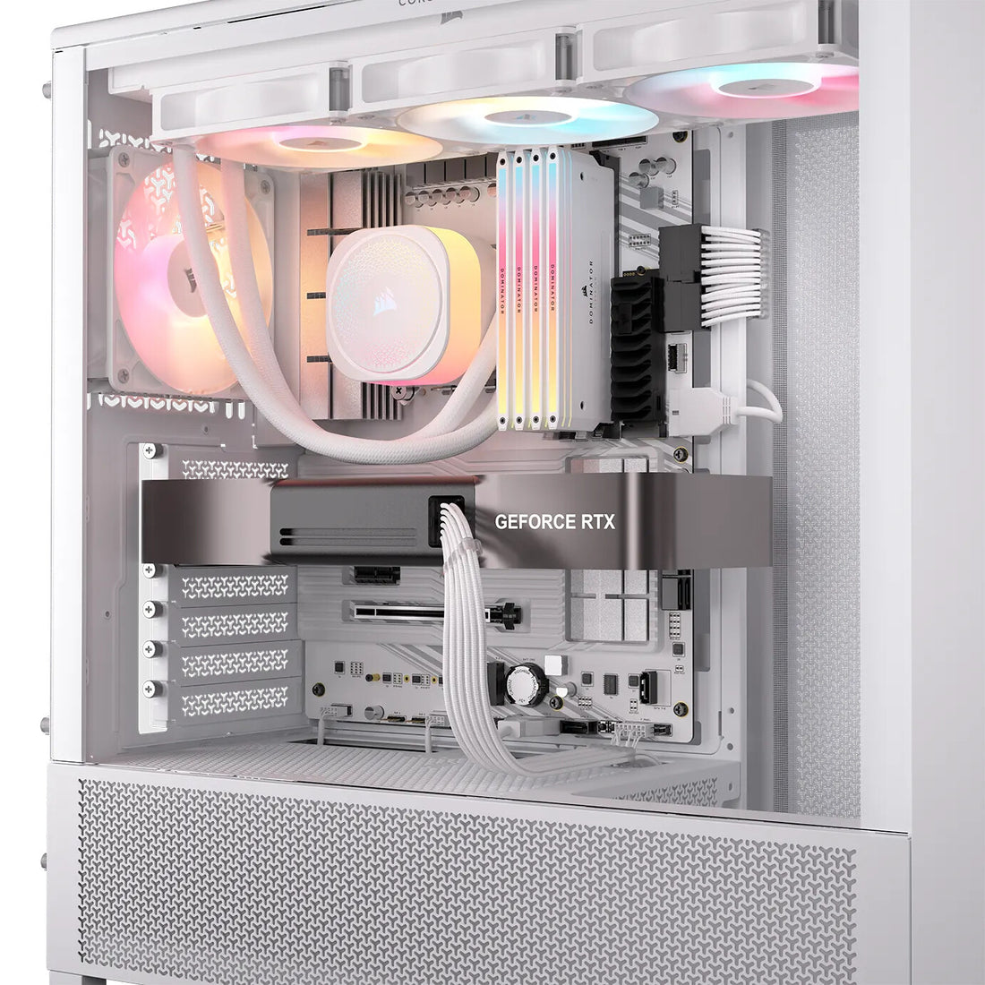 Corsair Elite Premium Individually Sleeved, PCIe 12V-2x6 to 2x 8-pin (6+2 split) PCIe Cable - White