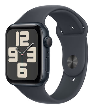 Apple Watch SE GPS 44mm Midnight Aluminium Case with Midnight Sport Band - M/L