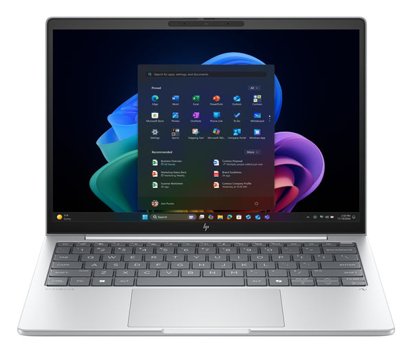 HP EliteBook 8 G1a Next Gen AI Copilot+ PC AMD Ryzen™ AI 5 340 Laptop 33.8 cm (13.3") WUXGA 32 GB LPDDR5x-SDRAM 512 GB SSD Wi-Fi 7 (802.11be) Windows 11 Pro Silver