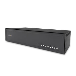 StarTech.com Secure 8-Port Dual-Monitor KVM Switch, DVI, NIAP 4.0 Desktop KVM, Metal Housing, CAC Port, Made in the USA