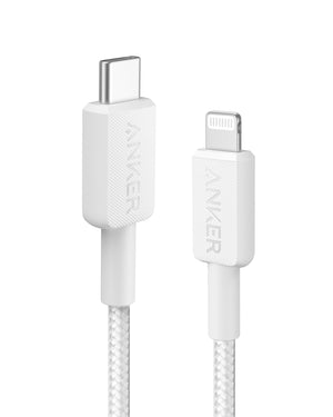 Anker Braided USB-C to Lightning Charging Cable 0.9 m, White