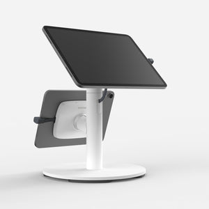 Bouncepad Core Twin + Counter Base | Compatible with All USB-C | White