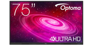 Optoma 1751RK interactive whiteboard 190.5 cm (75") 3840 x 2160 pixels Touchscreen Black HDMI