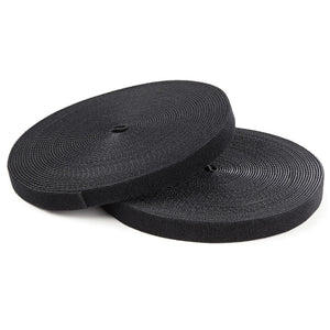 StarTech.com 100ft (30.5m) Hook and Loop Roll, Black, Cut-to-Size Reusable Cable Ties, Bulk Industrial Wire Fastener Tape, Adjustable Fabric Wraps, Reusable Self Gripping Cable Management Straps