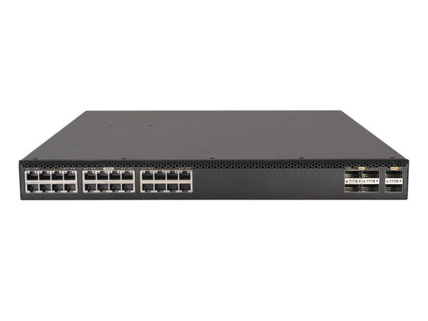 HPE FlexFabric 5710 24XGT 6QSFP+/2QSFP28 Managed L3 10G Ethernet (100/1000/10000) 1U Black