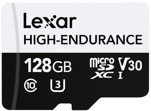 Lexar High-Endurance 128 GB MicroSDXC UHS-I Class 10