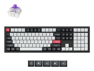 Keychron Q6 HE keyboard Universal USB + RF Wireless + Bluetooth QWERTY UK English Black
