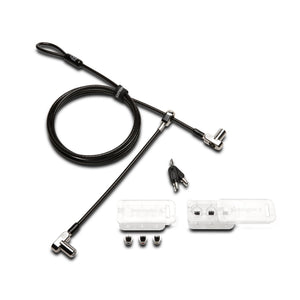 Kensington Universal 3-in-1 Keyed Cable Lock with Twin Lockheads