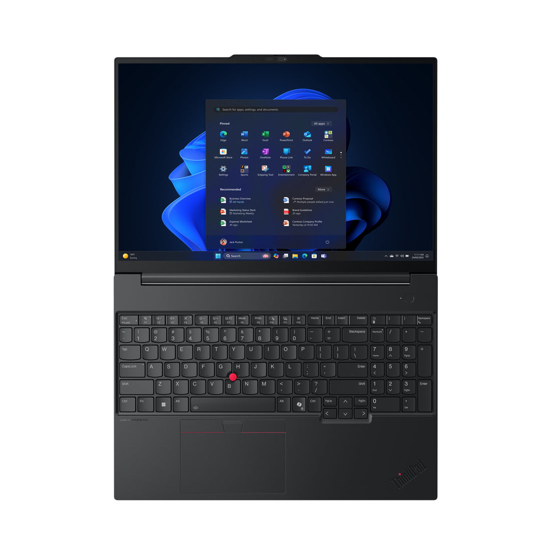 Lenovo ThinkPad E16 Gen 3 (Intel) Copilot+ PC Intel Core Ultra 5 228V Laptop 40.6 cm (16") WUXGA 32 GB LPDDR5x-SDRAM 512 GB SSD Wi-Fi 6E (802.11ax) Windows 11 Pro English Black