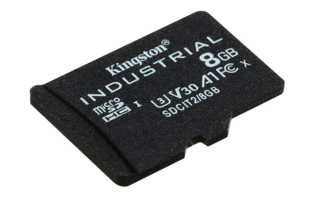 Kingston Technology 8GB microSDHC Industrial C10 A1 pSLC Card + SD Adapter