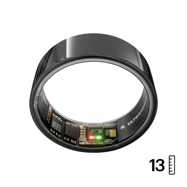 Ultrahuman Ring AIR – Sleep and Fitness Tracker, Smart Ring for Men and Women, No app fee for standard features, Up to 6 days battery life (Size 13)