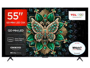 TCL C6K 55" Premium QD-Mini LED 144Hz 4K HDR Smart Google TV