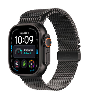 Apple Watch Ultra 4 GPS + Cellular 49mm Black Titanium Case with Black Titanium Milanese Loop - S