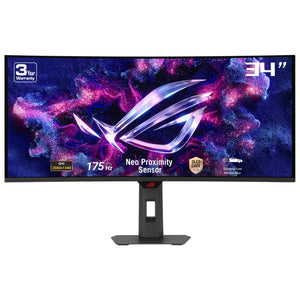 ASUS ROG Strix OLED XG34WCDG computer monitor 86.4 cm (34") 3440 x 1440 pixels UltraWide Quad HD QD-OLED Black