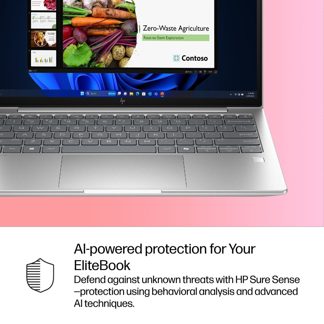HP EliteBook 6 G1i AI PC Intel Core Ultra 5 225U Laptop 33.8 cm (13.3") WUXGA 16 GB DDR5-SDRAM 512 GB SSD Wi-Fi 7 (802.11be) Windows 11 Pro Silver