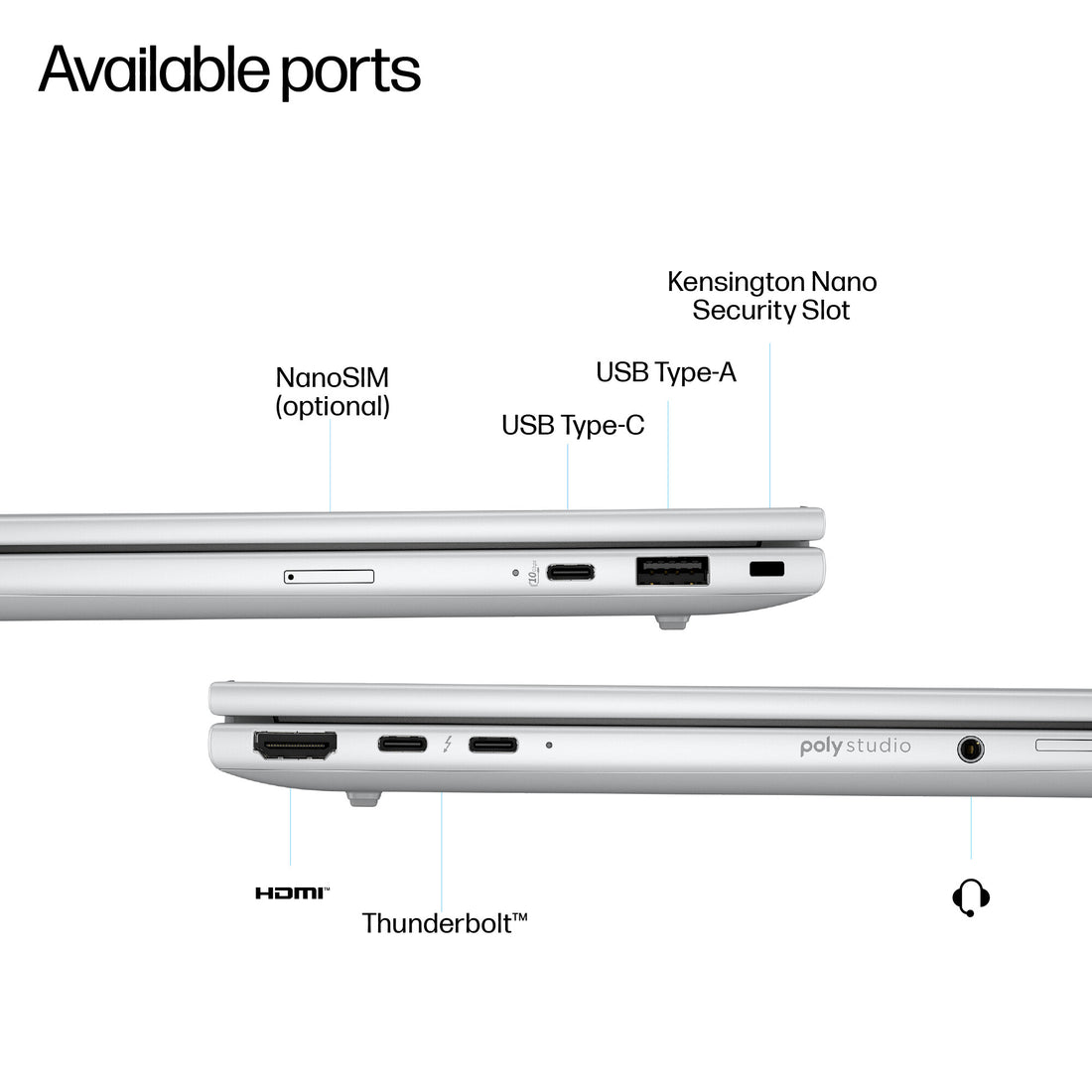 HP EliteBook 8 G1i Next Gen AI PC Copilot+ PC Intel Core Ultra 7 266V Laptop 35.6 cm (14") WUXGA 16 GB LPDDR5x-SDRAM 512 GB SSD Wi-Fi 7 (802.11be) Windows 11 Pro Silver