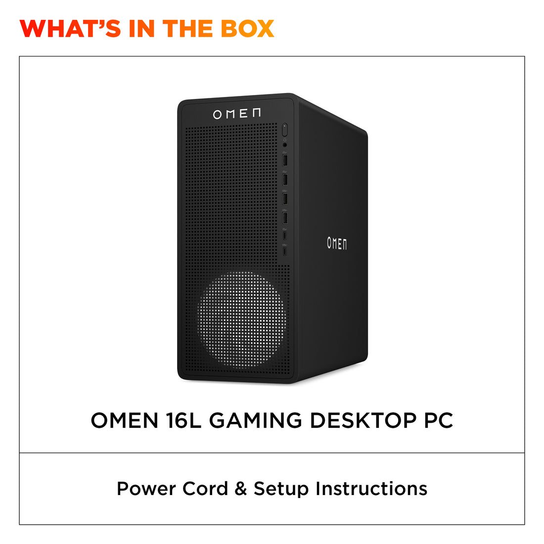 HP OMEN 16L Gaming TG03-0024na PC AMD Ryzen™ 7 8700F 16 GB DDR5-SDRAM 1 TB SSD AMD Radeon RX 9060 XT Windows 11 Home Tower AI PC Black
