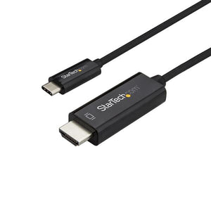 StarTech.com 6.6ft (2m) USB C to HDMI Cable - 4K 60Hz USB Type C to HDMI 2.0 Video Adapter Cable - Thunderbolt Compatible - Laptop to HDMI Monitor/Display - DP 1.2 Alt Mode HBR2 - Black