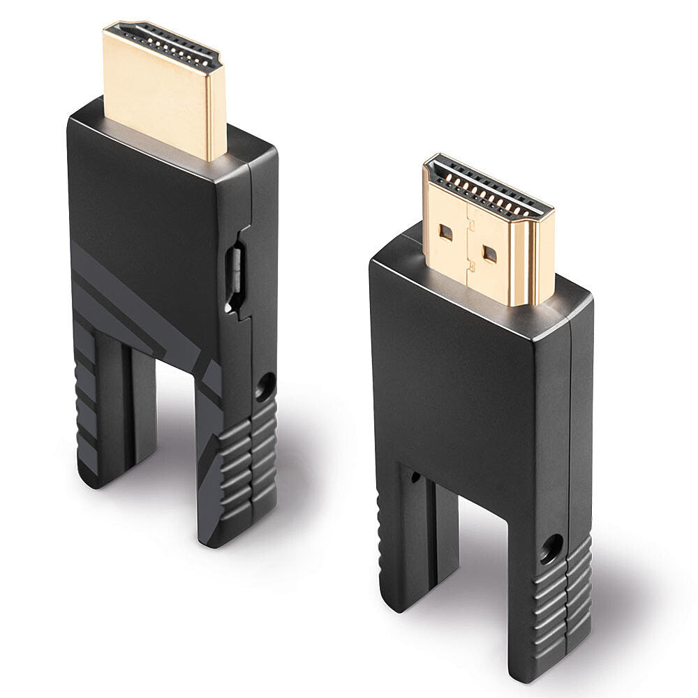 Lindy 30m Fibre Optic Hybrid Micro-HDMI 18G Cable with Detachable HDMI and DVI Connectors
