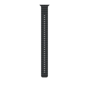 Apple 49mm Black Ocean Band Extension - Natural Titanium Finish