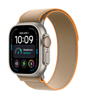 Apple Watch Ultra 4 GPS + Cellular 49mm Natural Titanium Case with Sand Trail Loop - S/M