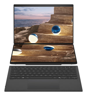 ASUS Zenbook Duo UX8407AA-SN429W Copilot+ PC Intel Core Ultra 9 386H Hybrid (2-in-1) 35.6 cm (14") Touchscreen 3K 16 GB LPDDR5x-SDRAM 1 TB SSD Wi-Fi 7 (802.11be) Windows 11 Home Grey QWERTY UK English