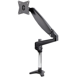 StarTech.com Desk Mount Monitor Arm for Single VESA Display up to 32" or 49" Ultrawide (17.6lb/8kg) - Full Motion Articulating & Height Adjustable - C-Clamp, Grommet - Single Monitor Arm