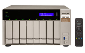 QNAP TVS-873 NAS Tower AMD Embedded R-Series SoC RX-421BD 64 GB DDR4 0 TB QNAP Turbo System Gold
