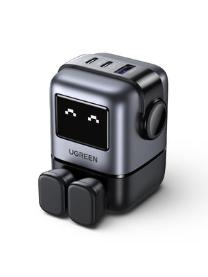 Ugreen USB-A+2C 65W UNO GAN CHARGER Mobile phone, Laptop, Tablet Black AC, USB Indoor