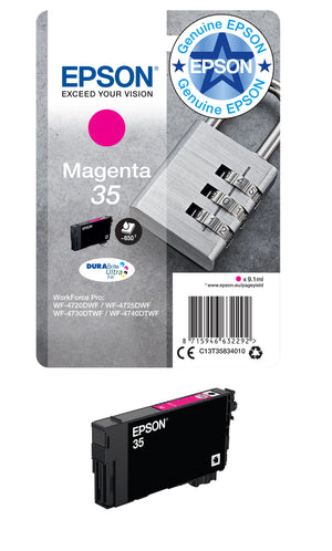 Epson Padlock 35 DURABrite Ultra Single Magenta Ink