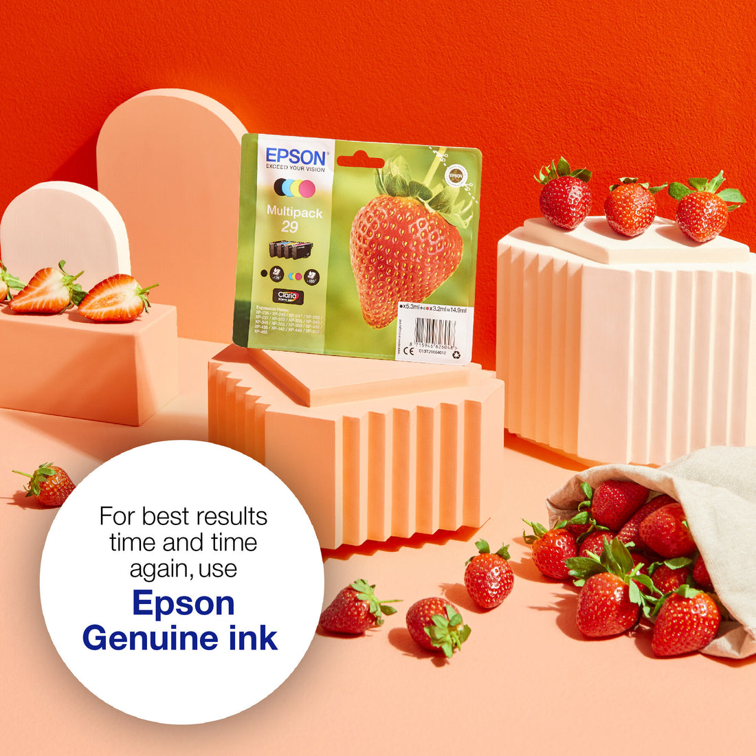 Epson Strawberry Singlepack Magenta 29XL Claria Home Ink