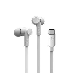 Belkin ROCKSTAR Headset Wired In-ear Calls/Music USB Type-C White