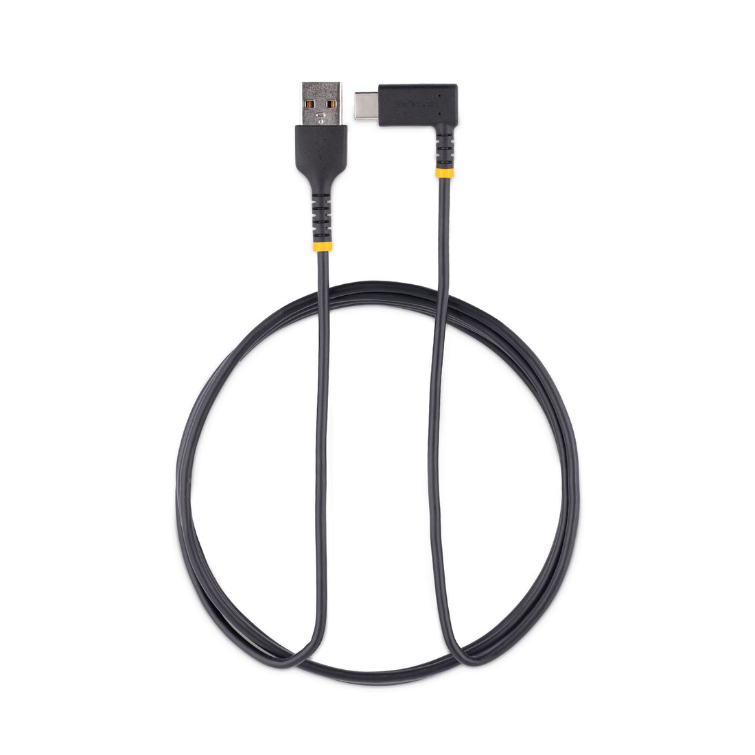 StarTech.com 6.6ft (2m) USB-A to USB-C Fast Charging Cable, Rugged, Right-Angled, Charge & Sync, 3A, USB 2.0, TPE Jacket and Aramid Fiber - USB Charging Cord
