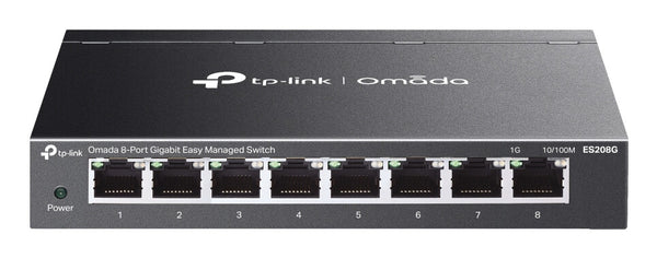 TP-Link Omada ES208G network switch Managed L2 Gigabit Ethernet (10/100/1000) Black