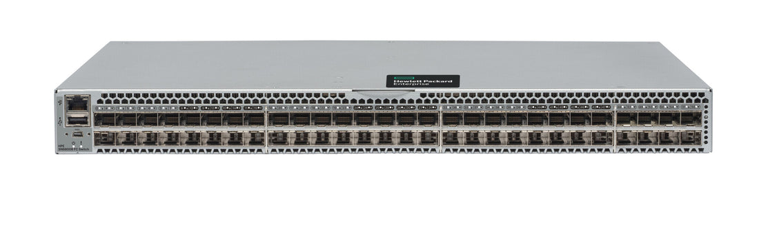 HPE Storage 128Gb 56/24 24-port 64Gb Short Wave SFP56 Non Port Side Exh FC Switch B-series SN6800B