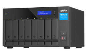 QNAP TVS-h874X NAS Tower Intel® Core™ i9 64 GB DDR4 32 TB HDD QuTS hero Black