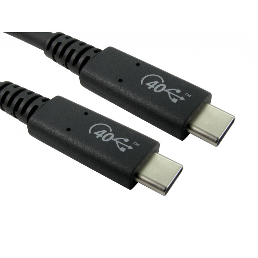 Cables Direct USB4-4080 USB cable USB4 Gen 2x2 0.8 m USB C Black
