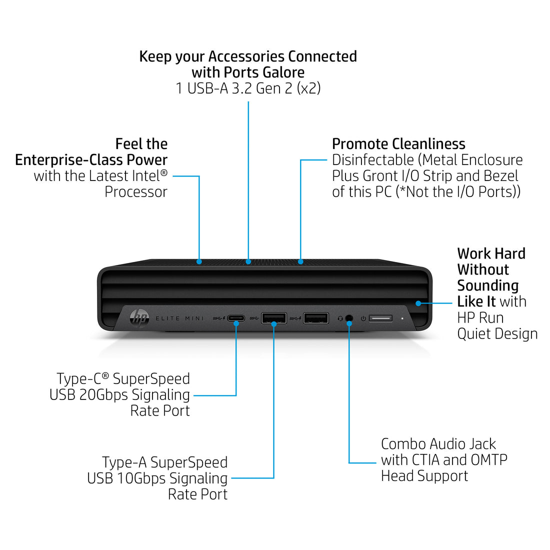 HP 800 G9 Intel® Core™ i7 i7-12700 16 GB DDR5-SDRAM 512 GB SSD Windows 11 Pro Mini PC Black